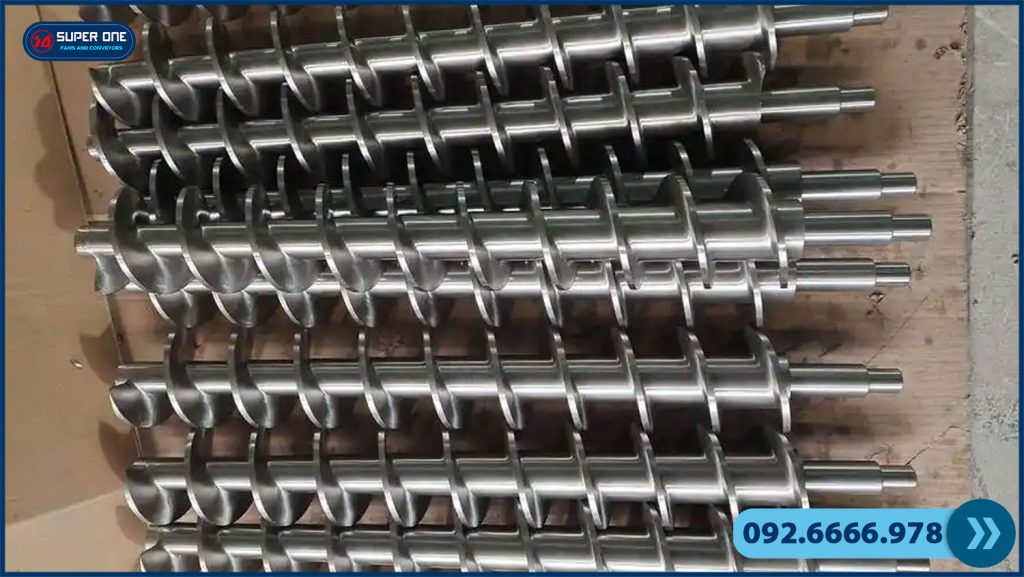Gia công trục vít tải theo yêu cầu chất lượng cao giao nhanh