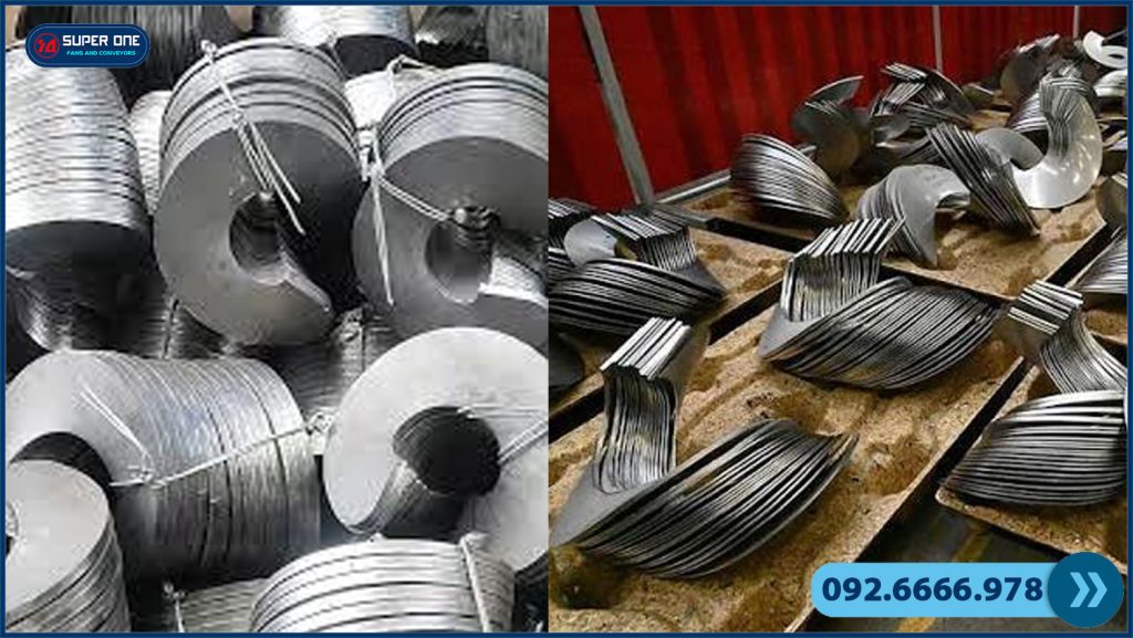 Cánh vít tải Đồng Nai vận hành ổn định, hiệu quả cao Cánh vít tải Đồng Nai vận hành ổn định, hiệu quả cao